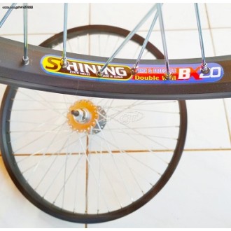   Τροχοί Shining 20X200-2125 αλουμινιου σετ διά ποδήλατα ΒΜΧ FreeStyle 